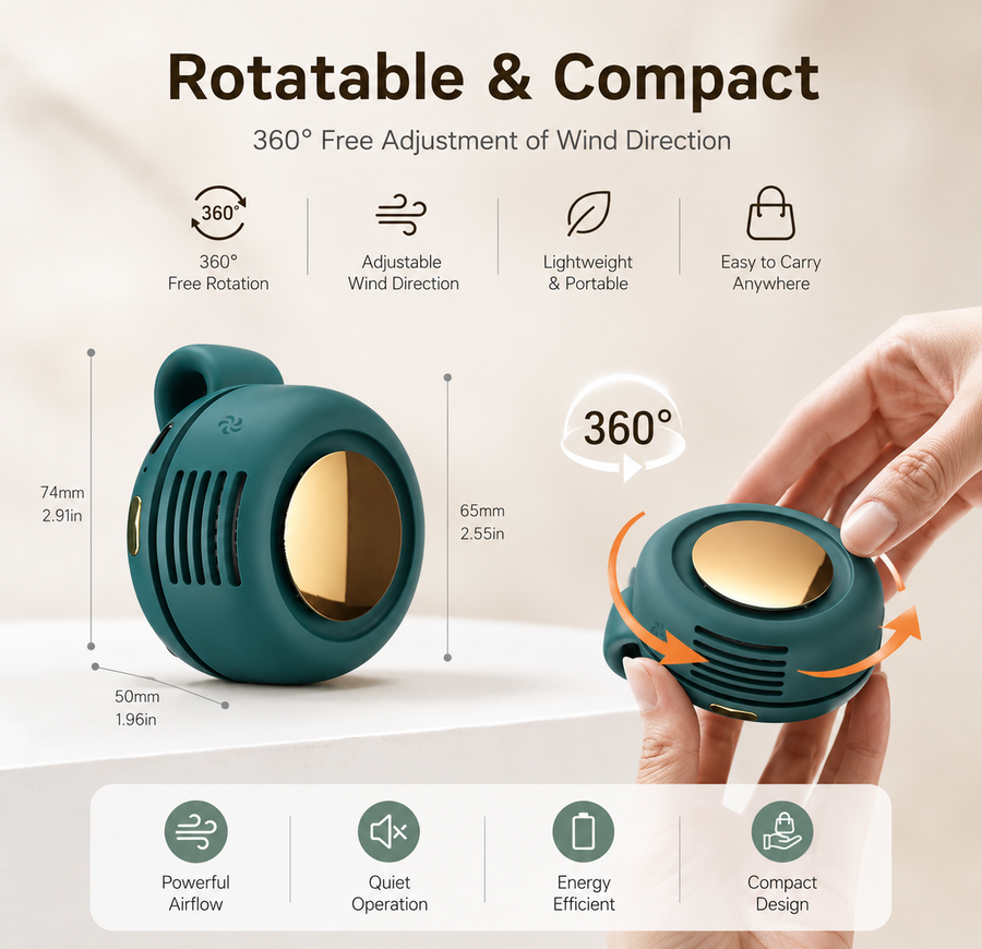 Portable Silent Mini Bladeless Electric Fan
