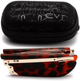 Foldable Anti-Blue Light Reading Glasses with Case, Anti Eyestrain/Glare Computer Reading Glasses