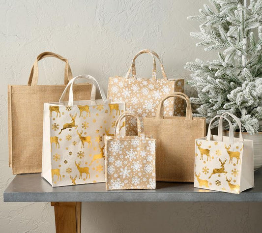 Snowella™ 12-Pack Reusable Gift Totes