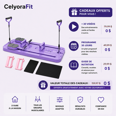 Planche Pilates 8-en-1 | CelyoraFit™