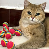 Colorful Rainbow Cat Balls