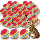Colorful Rainbow Cat Balls