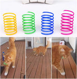 Colorful Cat Play Springs