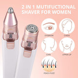 2-in-1 Women's Eyebrow and Facial Hair Removal Device